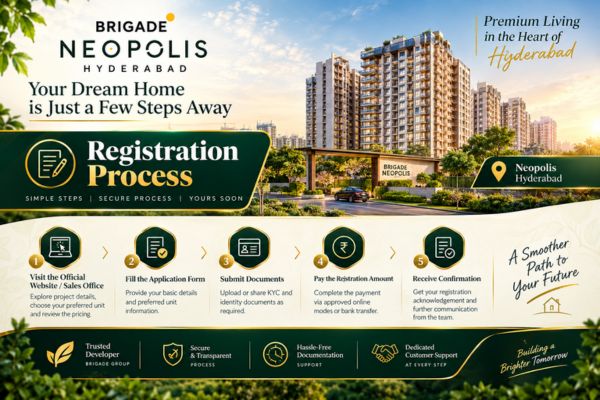 Registration process for Brigade Neopolis in Kokapet