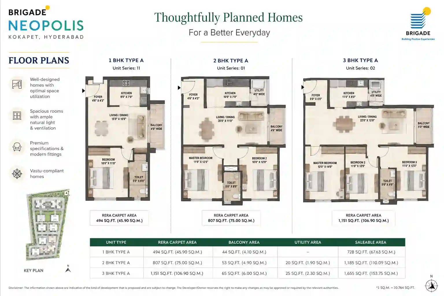 Brigade Neopolis Floor Plan Layouts