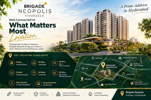 About Neopolis Kokapet Hyderabad planned layout and township