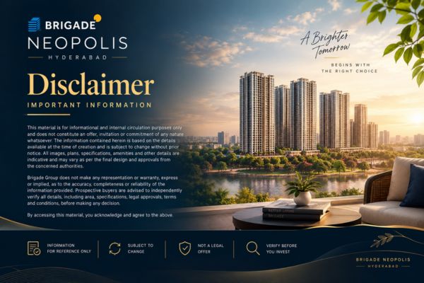 Brigade Neopolis Hyderabad disclaimer page
