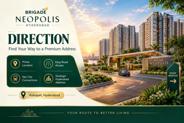 Directions to Brigade Neopolis in Kokapet Hyderabad