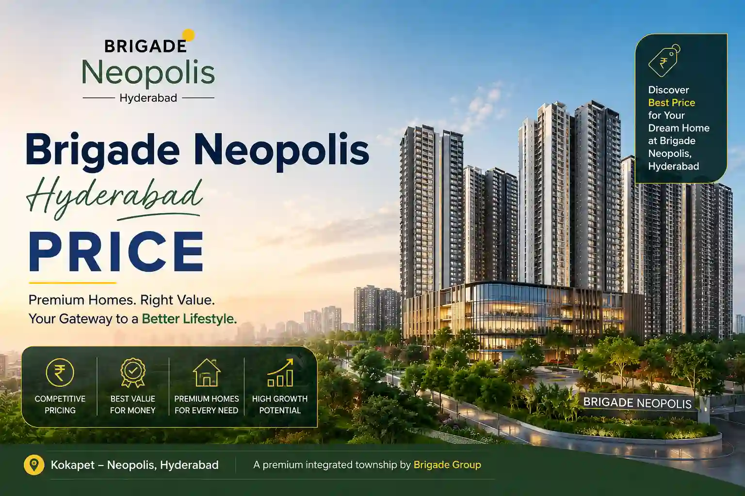 Brigade Neopolis Hyderabad Price Overview